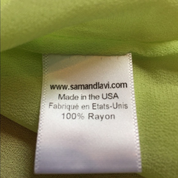 2/$10! Sam & Lavi sheer rayon blouse - Picture 6 of 7